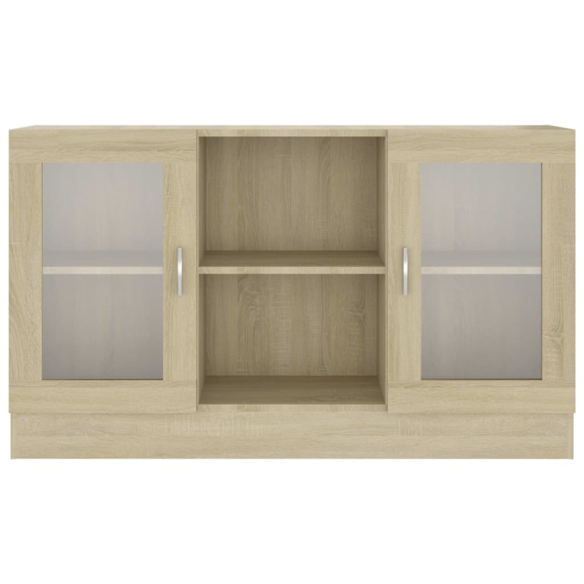 vidaXL Βιτρίνα Χρώμα Sonoma Δρυς 120 x 30,5 x 70 εκ. από Μοριοσανίδα