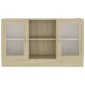 vidaXL Βιτρίνα Χρώμα Sonoma Δρυς 120 x 30,5 x 70 εκ. από Μοριοσανίδα