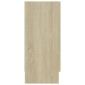 vidaXL Βιτρίνα Χρώμα Sonoma Δρυς 120 x 30,5 x 70 εκ. από Μοριοσανίδα