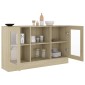 vidaXL Βιτρίνα Χρώμα Sonoma Δρυς 120 x 30,5 x 70 εκ. από Μοριοσανίδα
