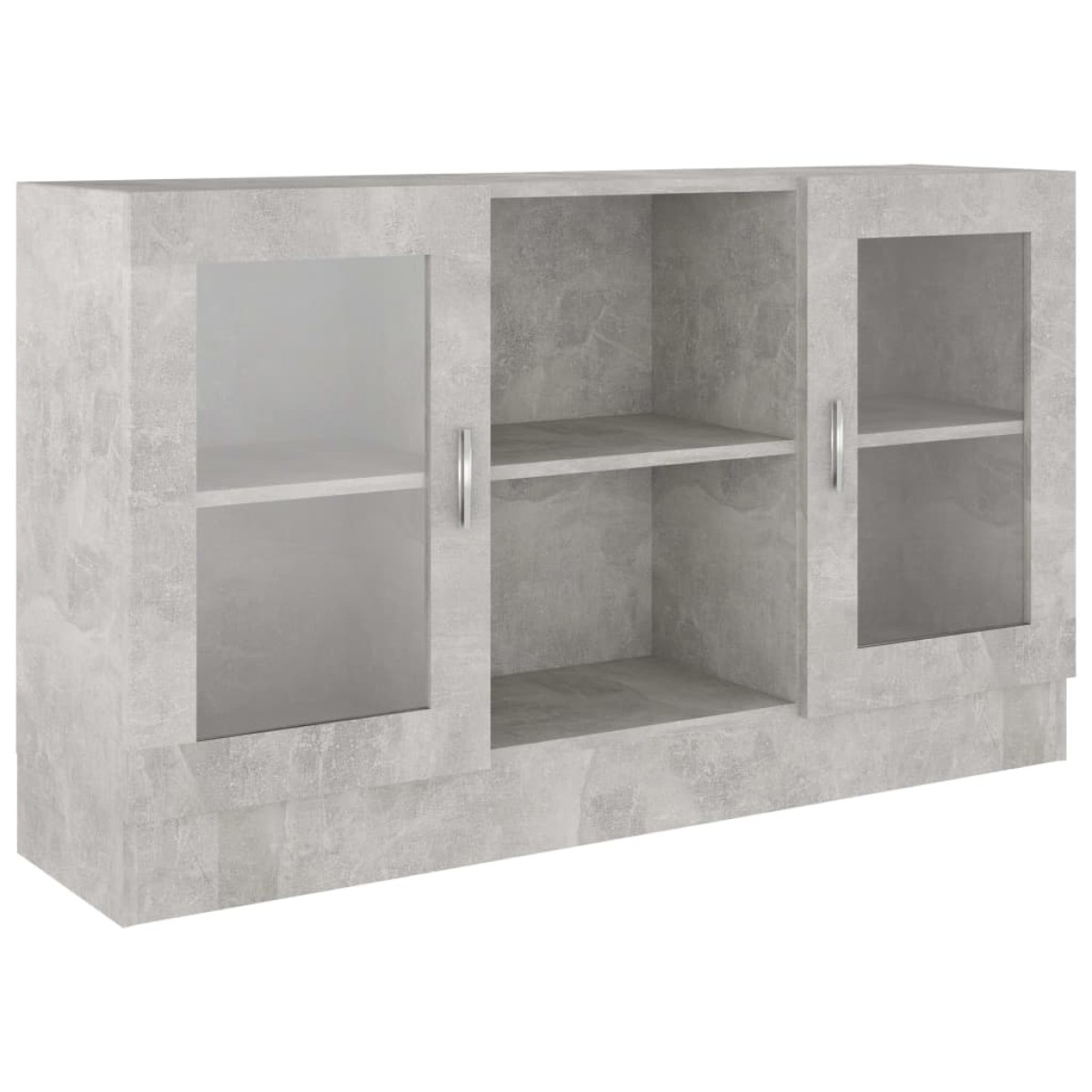 vidaXL Βιτρίνα Γκρι Σκυροδέματος 120 x 30,5 x 70 εκ. από Μοριοσανίδα