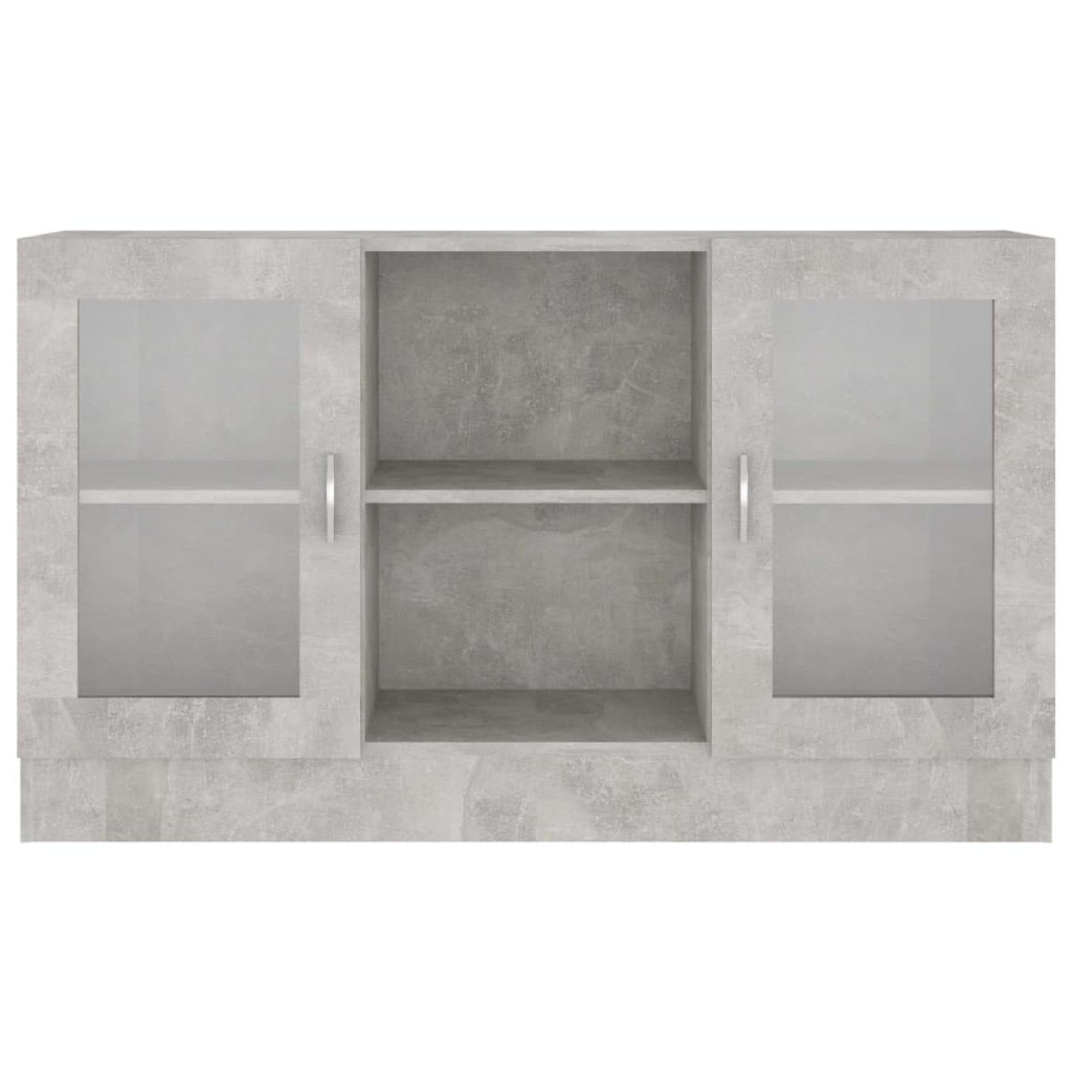 vidaXL Βιτρίνα Γκρι Σκυροδέματος 120 x 30,5 x 70 εκ. από Μοριοσανίδα