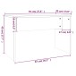 vidaXL Σκαμπό Μπουντουάρ Sonoma δρυς 70 x 35 x 45 εκ. Επεξ. Ξύλο