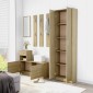vidaXL Ντουλάπα Διαδρόμου Sonoma Δρυς 55 x 25 x 189 εκ. Μοριοσανίδα