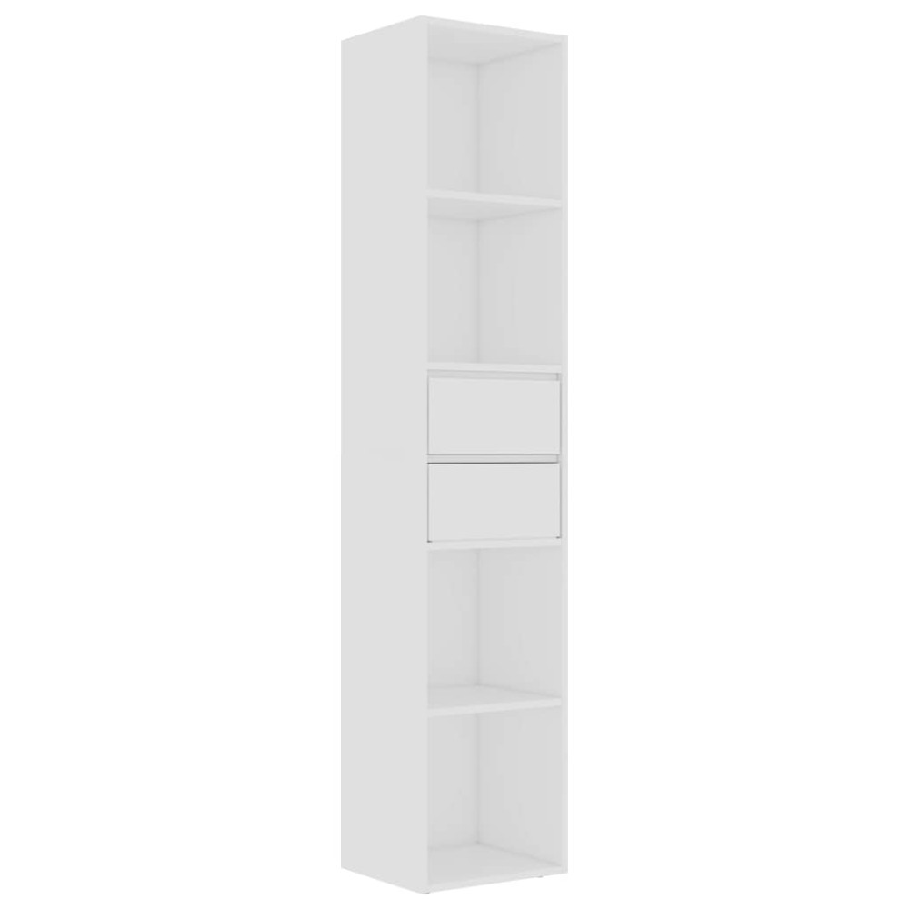 vidaXL Βιβλιοθήκη Λευκή 36 x 30 x 171 εκ. από Επεξ. Ξύλο