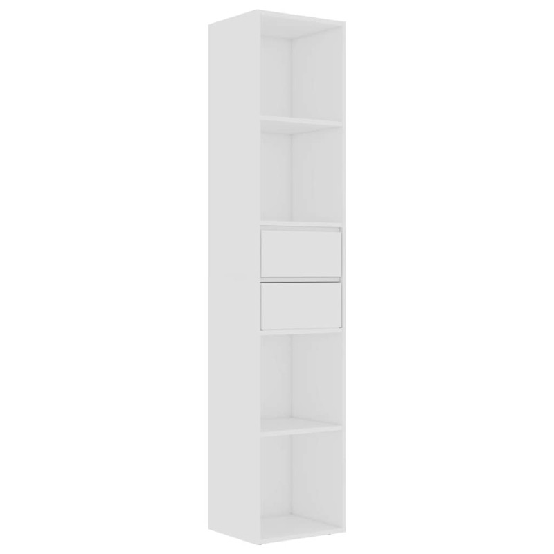 vidaXL Βιβλιοθήκη Λευκή 36 x 30 x 171 εκ. από Επεξ. Ξύλο
