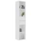 vidaXL Βιβλιοθήκη Λευκή 36 x 30 x 171 εκ. από Μοριοσανίδα