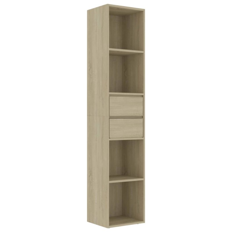 vidaXL Βιβλιοθήκη Χρώμα Sonoma Δρυς 36 x 30 x 171 εκ. από Επεξ. Ξύλο