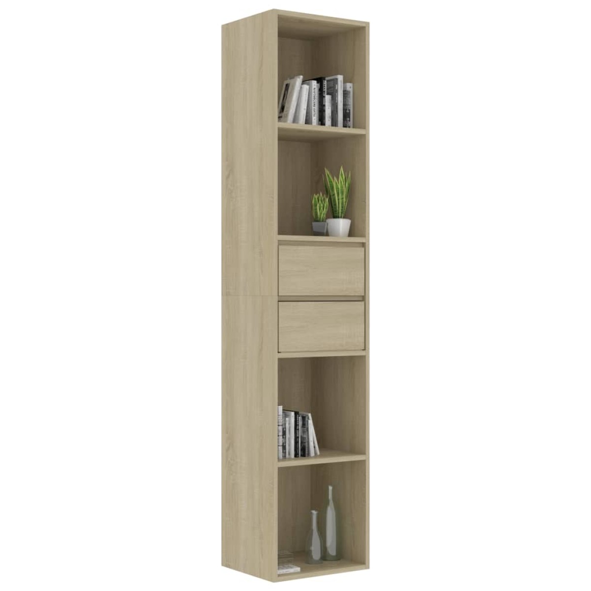 vidaXL Βιβλιοθήκη Χρώμα Sonoma Δρυς 36 x 30 x 171 εκ. από Μοριοσανίδα