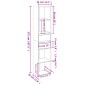 vidaXL Βιβλιοθήκη Χρώμα Sonoma Δρυς 36 x 30 x 171 εκ. από Μοριοσανίδα