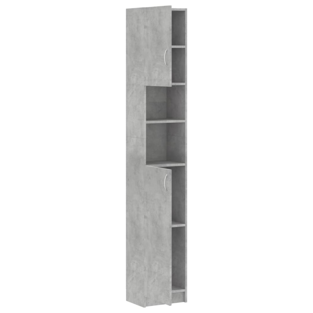 vidaXL Στήλη Μπάνιου Γκρι του Σκυροδέματος 32x25,5x190 εκ. Μοριοσανίδα