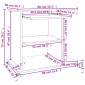 vidaXL Γραφείο Υπολογιστή Λευκό 80 x 50 x 75 εκ. από Μοριοσανίδα