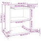 vidaXL Γραφείο Υπολογιστή Γκρι 80 x 50 x 75 εκ. από Μοριοσανίδα