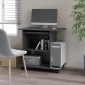 vidaXL Γραφείο Υπολογιστή Γκρι 80 x 50 x 75 εκ. από Μοριοσανίδα