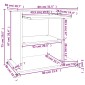 vidaXL Γραφείο Υπολογιστή Sonoma Δρυς 80 x 50 x 75 εκ. από Μοριοσανίδα