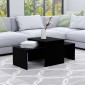 vidaXL Σετ Τραπεζάκια Σαλονιού Μαύρα 100 x 48 x 40 εκ. από Μοριοσανίδα