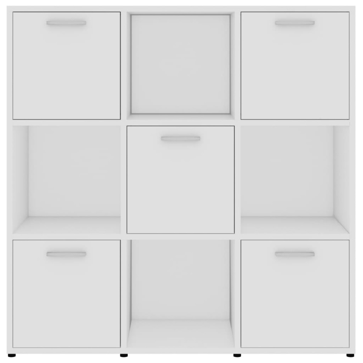vidaXL Βιβλιοθήκη Λευκή 90 x 30 x 90 εκ. από Μοριοσανίδα