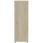 vidaXL Βιβλιοθήκη Χρώμα Sonoma Δρυς 90 x 30 x 90 εκ. από Μοριοσανίδα