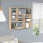 vidaXL Ραφιέρα Τοίχου Sonoma Δρυς 90 x 16 x 78 εκ. από Μοριοσανίδα