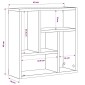 vidaXL Ραφιέρα Τοίχου Λευκή 45,1 x 16 x 45,1 εκ. από Μοριοσανίδα