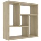 vidaXL Ραφιέρα Τοίχου Sonoma Δρυς 45,1 x 16 x 45,1 εκ. από Μοριοσανίδα