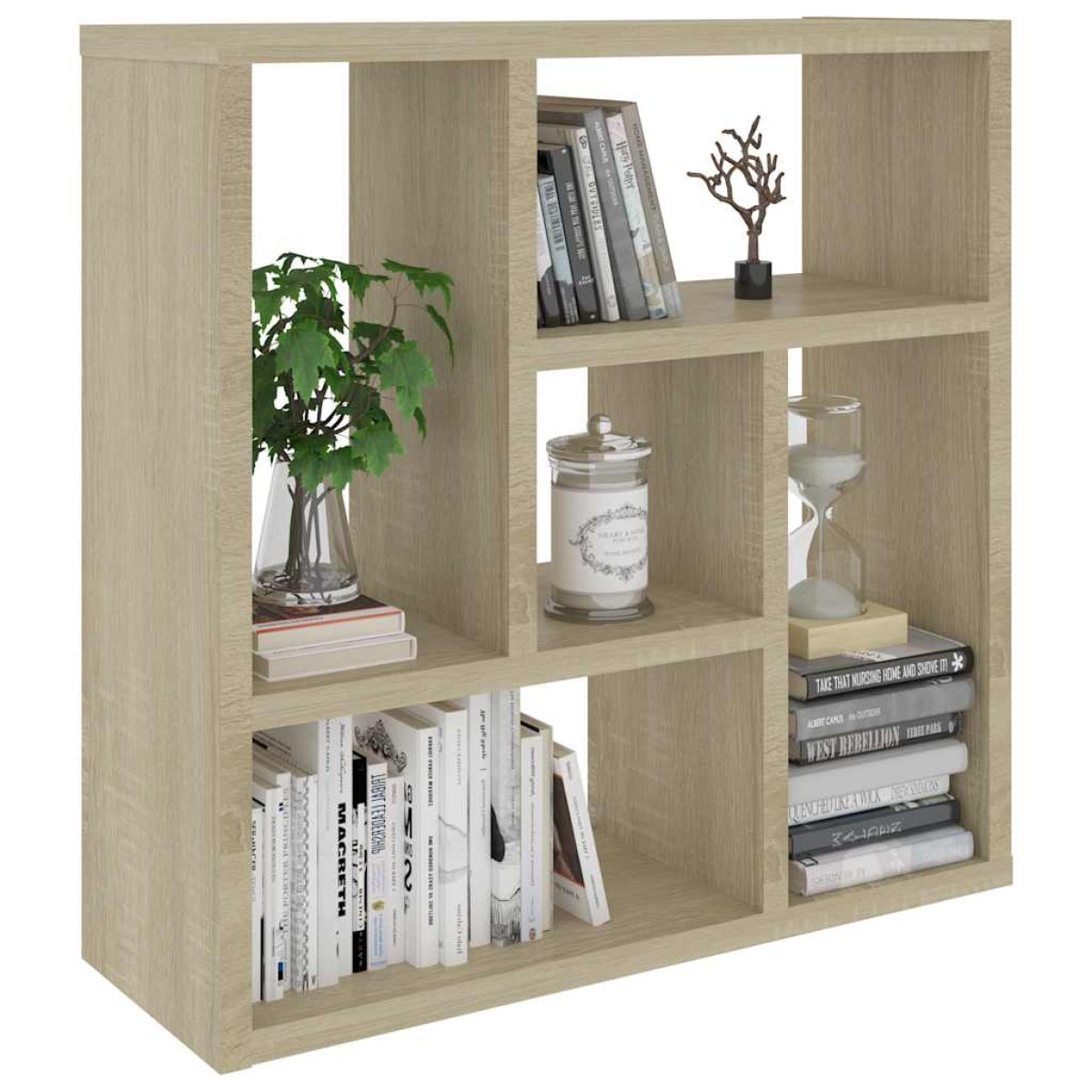 vidaXL Ραφιέρα Τοίχου Sonoma Δρυς 45,1 x 16 x 45,1 εκ. από Μοριοσανίδα
