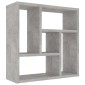 vidaXL Ραφιέρα Τοίχου Γκρι Σκυροδέματος 45,1x16x45,1 εκ. Μοριοσανίδα