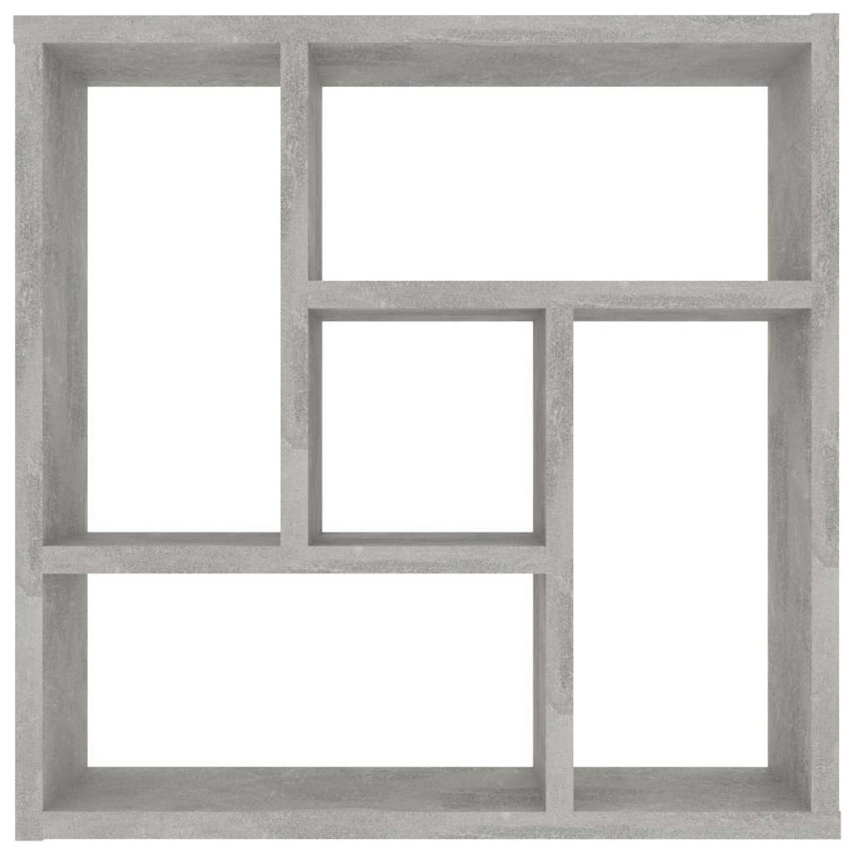 vidaXL Ραφιέρα Τοίχου Γκρι Σκυροδέματος 45,1x16x45,1 εκ. Μοριοσανίδα