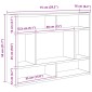 vidaXL Ραφιέρα Τοίχου Γκρι Σκυροδέματος 75x16x55 εκ. από Μοριοσανίδα