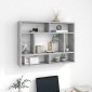 vidaXL Ραφιέρα Τοίχου Γκρι Σκυροδέματος 75x16x55 εκ. από Μοριοσανίδα