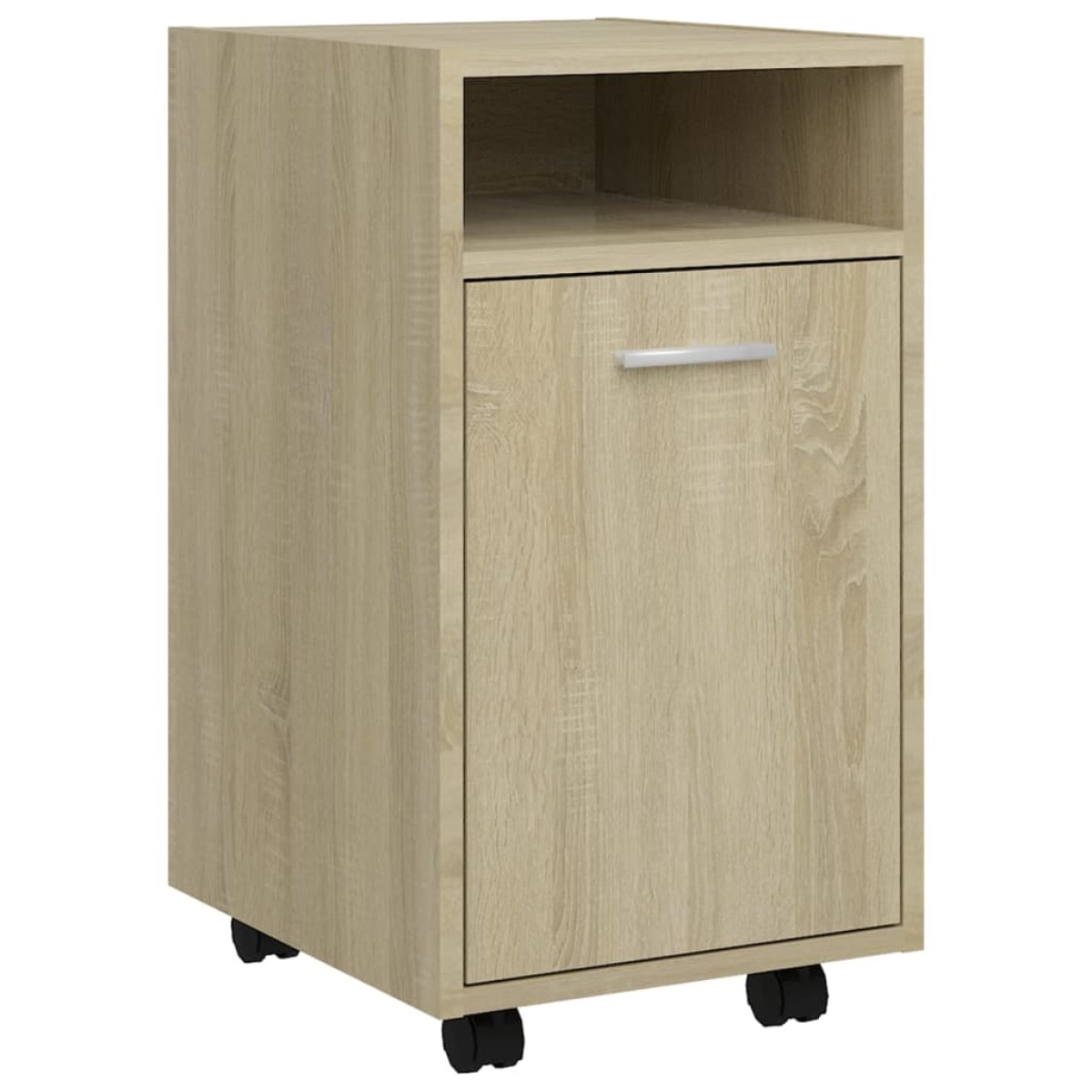 vidaXL Βοηθητ. Ντουλάπι με Τροχούς Sonoma Δρύς 33x38x60 εκ Μοριοσανίδα
