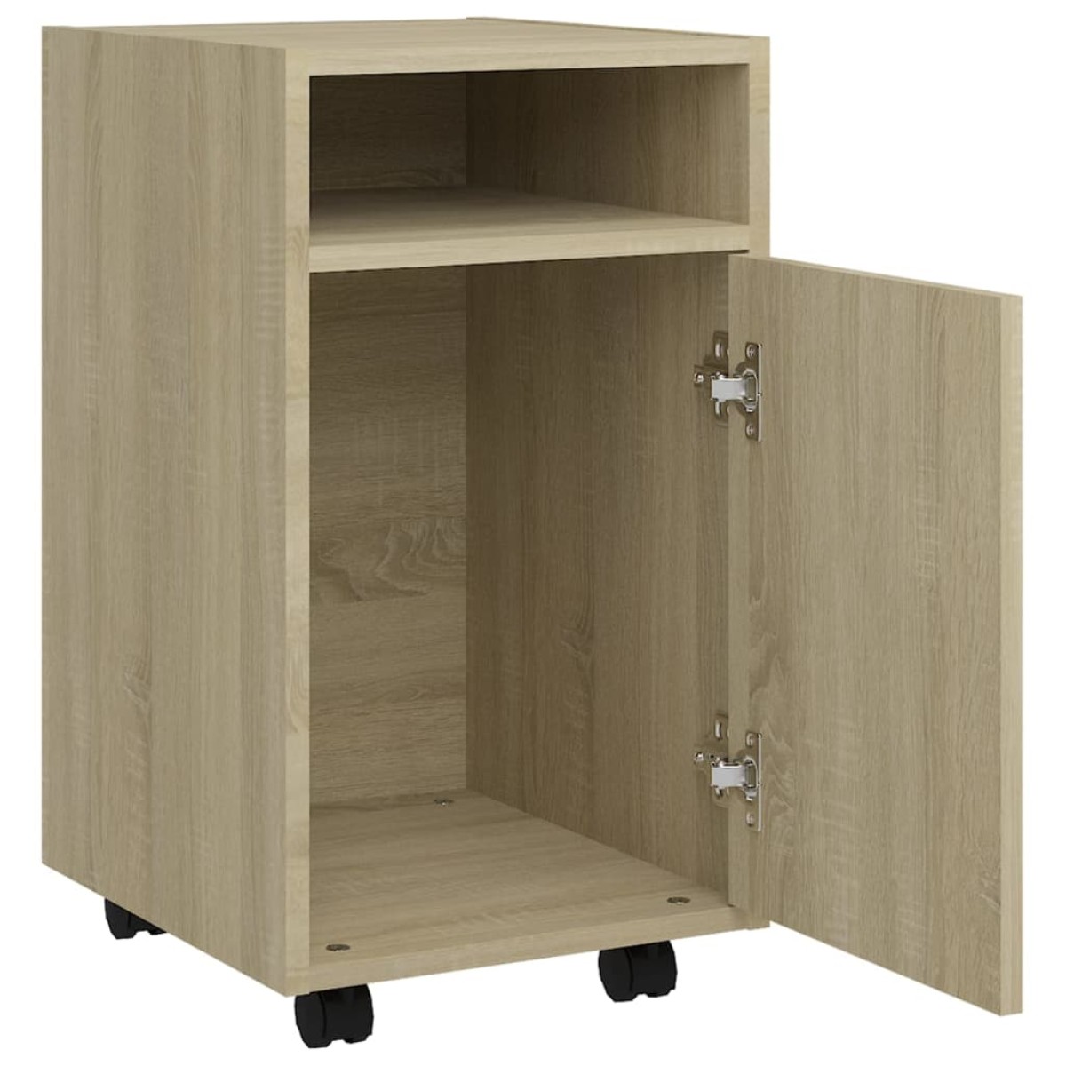 vidaXL Βοηθητ. Ντουλάπι με Τροχούς Sonoma Δρύς 33x38x60 εκ Μοριοσανίδα