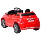 vidaXL Παιδικό Αυτοκίνητο Ηλεκτρικό Fiat 500 Κόκκινο