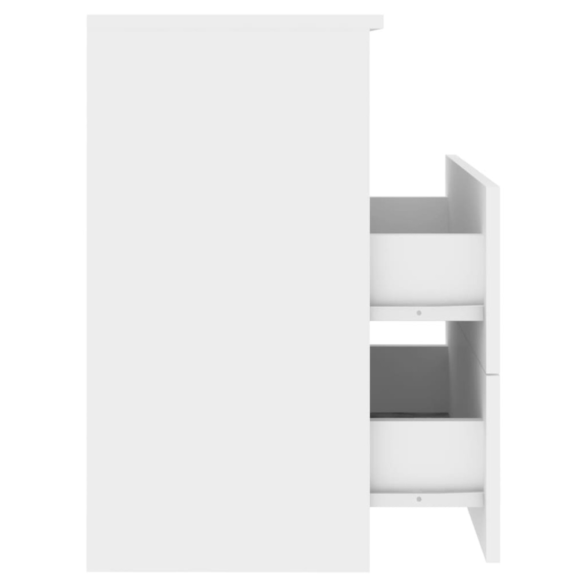vidaXL Κομοδίνο Λευκό 50 x 32 x 60 εκ.