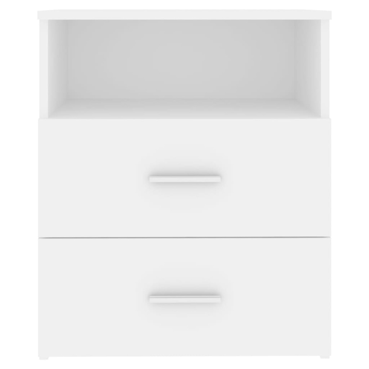 vidaXL Κομοδίνα 2 τεμ. Λευκά 50 x 32 x 60 εκ. από Μοριοσανίδα