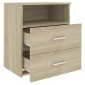 vidaXL Κομοδίνο Sonoma Δρυς 50 x 32 x 60 εκ.