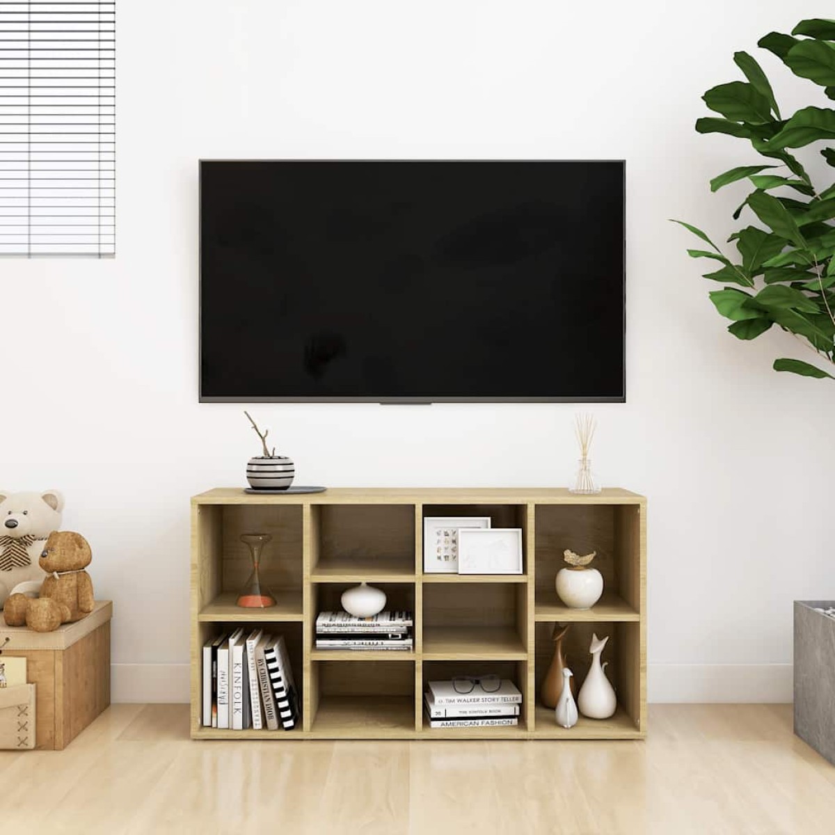 vidaXL Παπουτσοθήκη Sonoma Δρυς 103 x 30 x 54,5 εκ. από Μοριοσανίδα