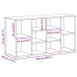 vidaXL Παπουτσοθήκη Sonoma Δρυς 103 x 30 x 54,5 εκ. από Μοριοσανίδα