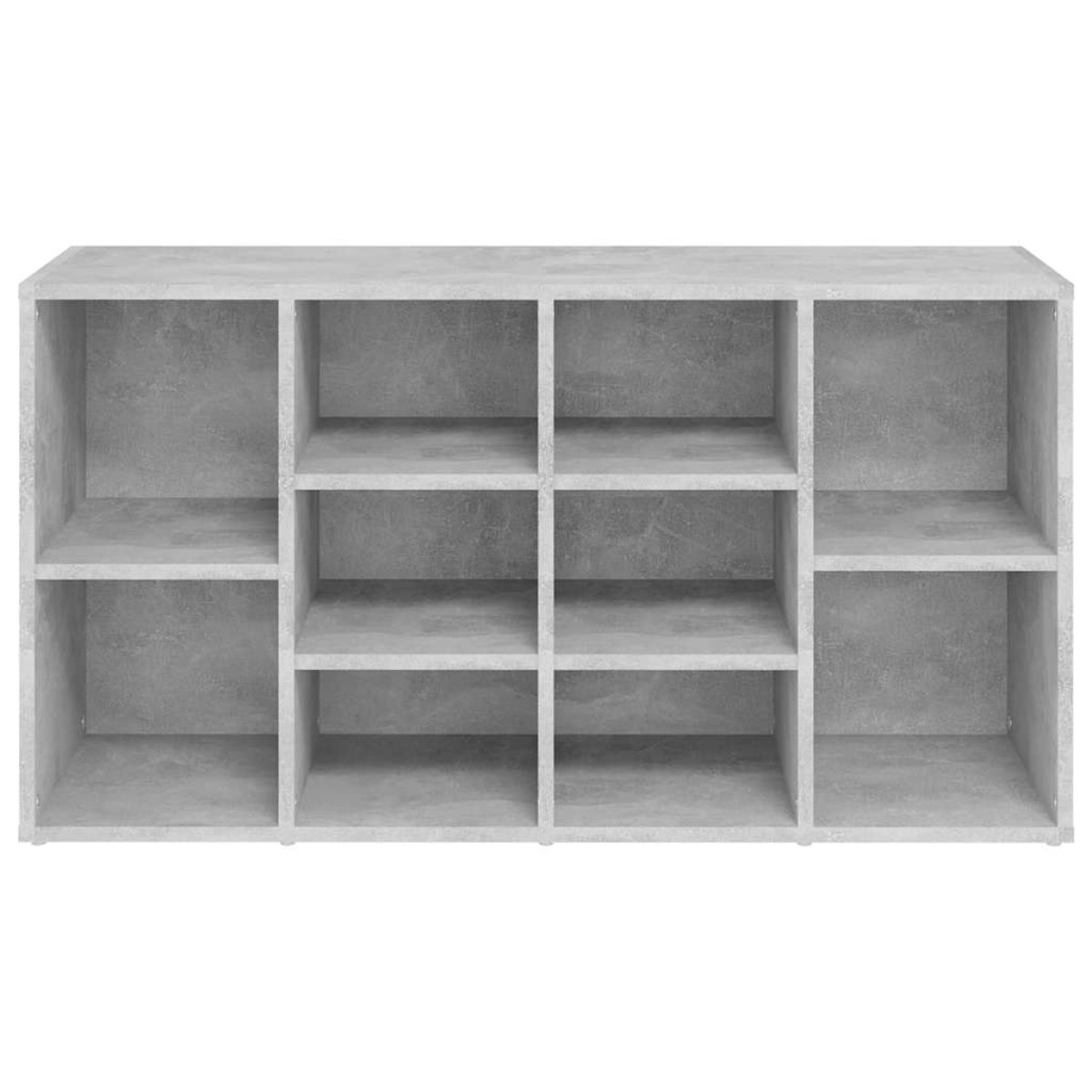vidaXL Παπουτσοθήκη Γκρι Σκυροδέματος 103x30x54,5 εκ. από Μοριοσανίδα