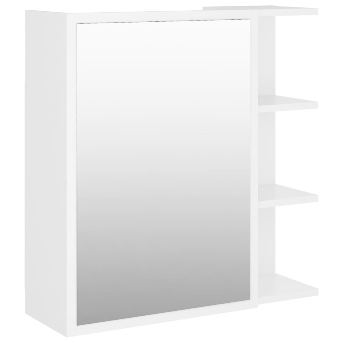 vidaXL Καθρέφτης Μπάνιου Λευκός 62,5 x 20,5 x 64 εκ. Μοριοσανίδα