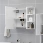vidaXL Καθρέφτης Μπάνιου Λευκός 62,5 x 20,5 x 64 εκ. Μοριοσανίδα