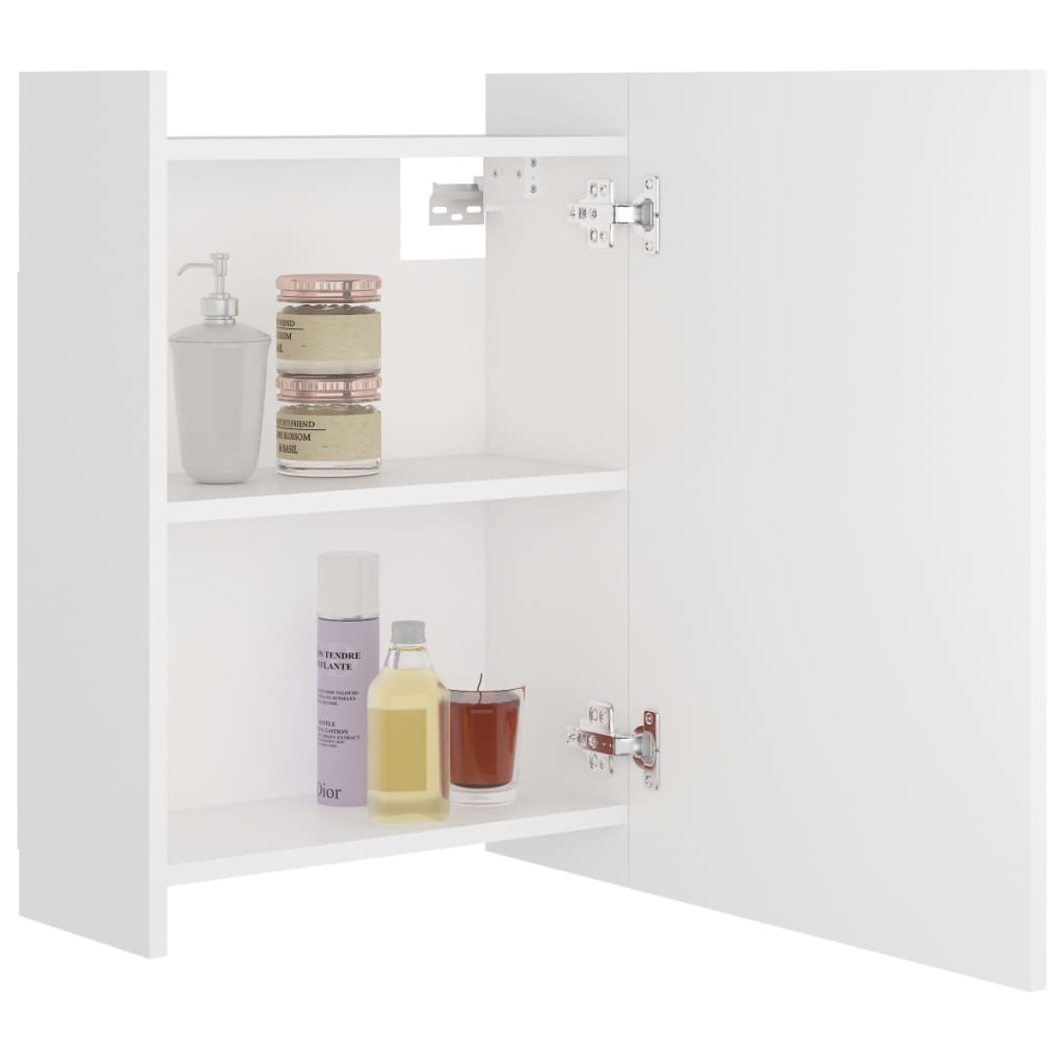 vidaXL Καθρέφτης Μπάνιου Λευκός 62,5 x 20,5 x 64 εκ. Μοριοσανίδα