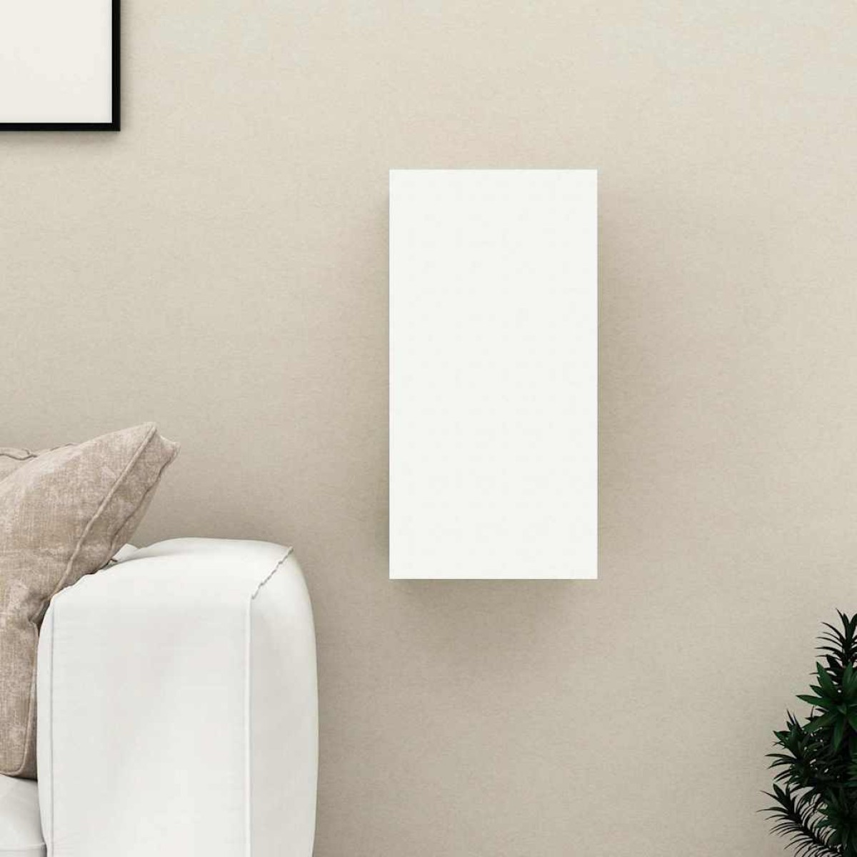 vidaXL Έπιπλο Τηλεόρασης Λευκό & Sonoma Δρυς 30,5x30x60εκ. Μοριοσανίδα