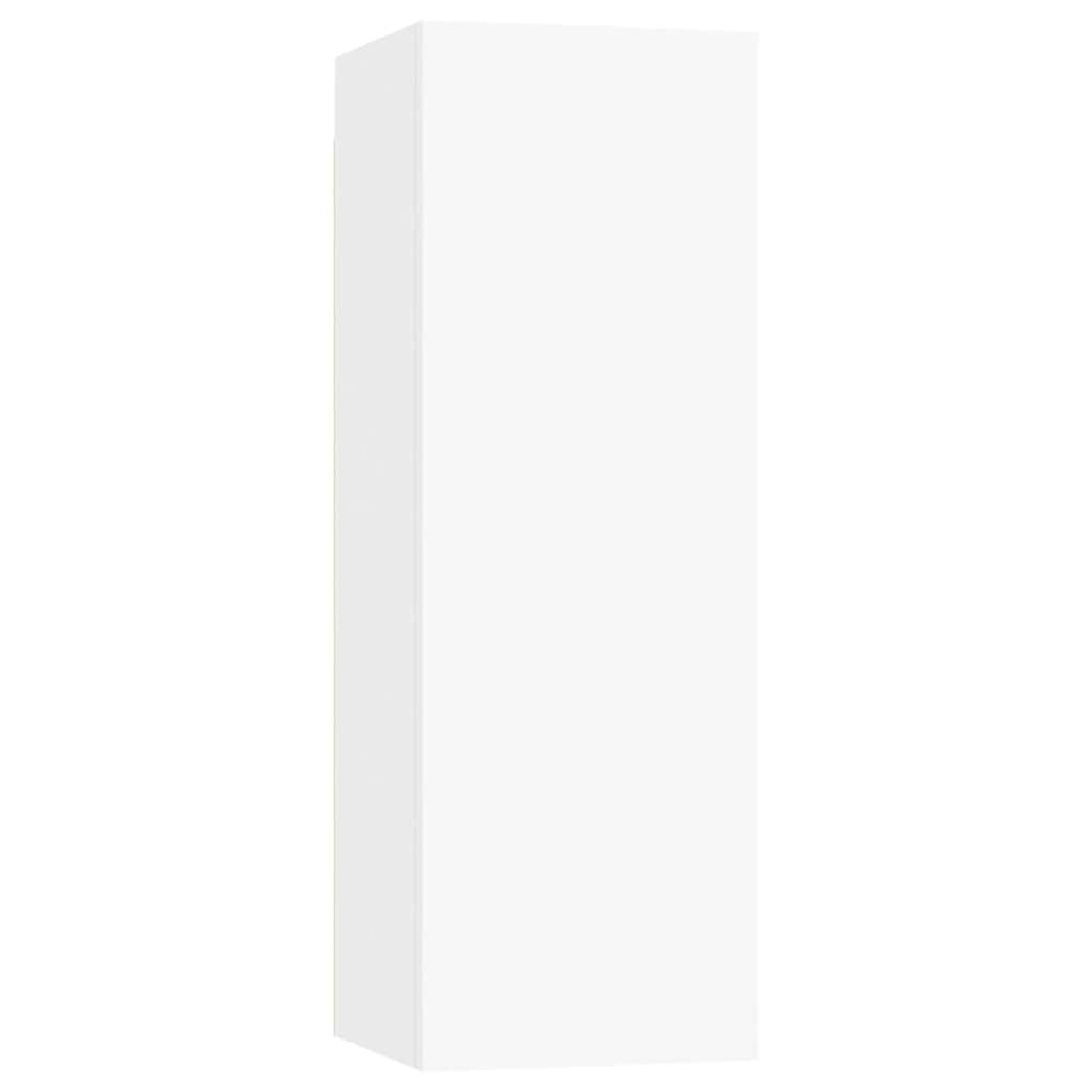 vidaXL Έπιπλα Τηλεόρασης 2 τεμ. Λευκά 30,5 x 30 x 90 εκ. Μοριοσανίδα