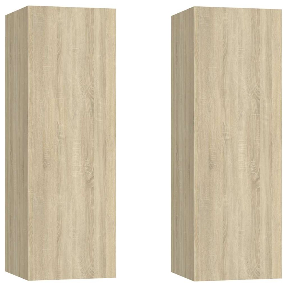 vidaXL Έπιπλο Τηλεόρασης 2 τεμ. Sonoma Δρυς 30,5x30x90 εκ. Μοριοσανίδα
