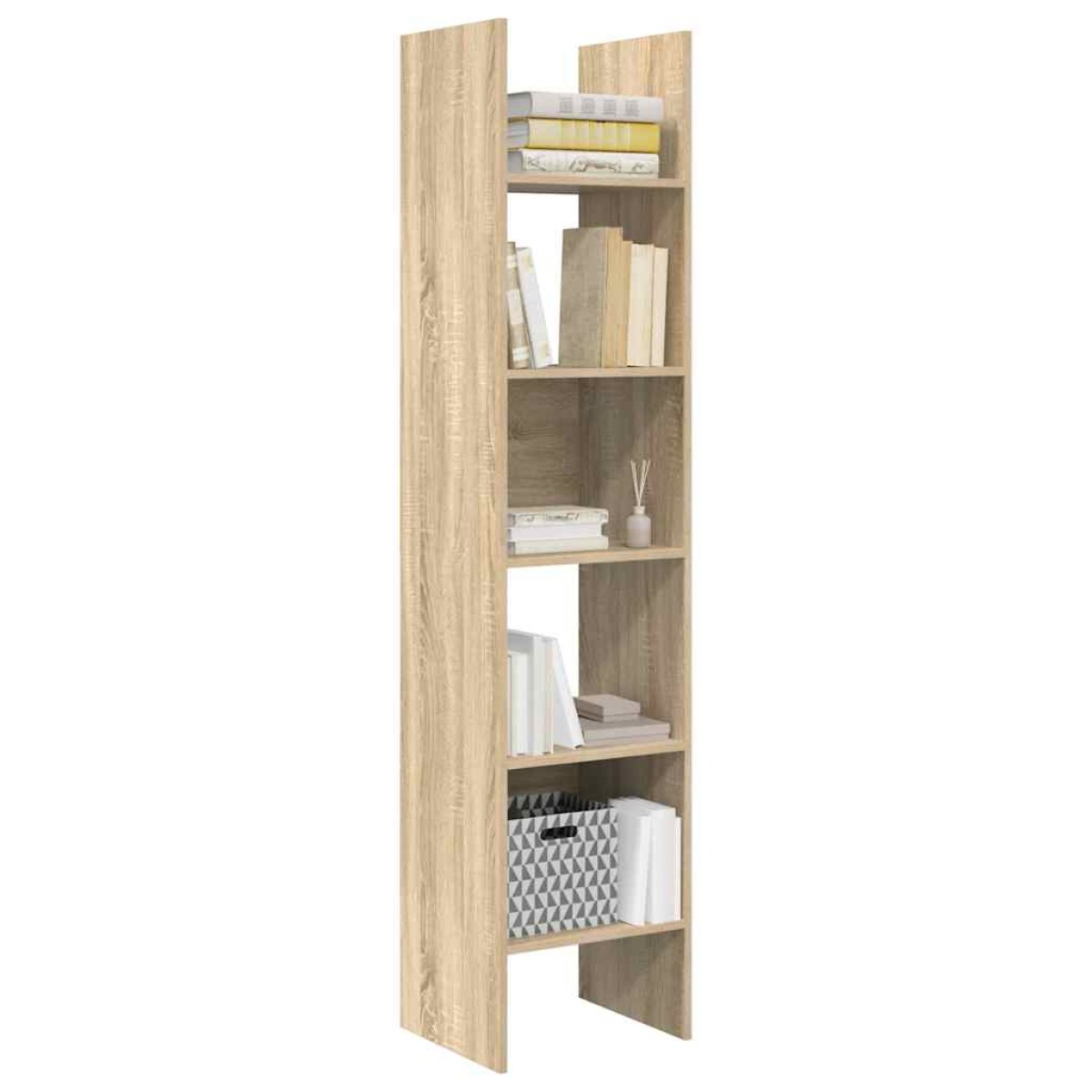 vidaXL Βιβλιοθήκη Χρώμα Sonoma Δρυς 40 x 35 x 180 εκ. από Μοριοσανίδα