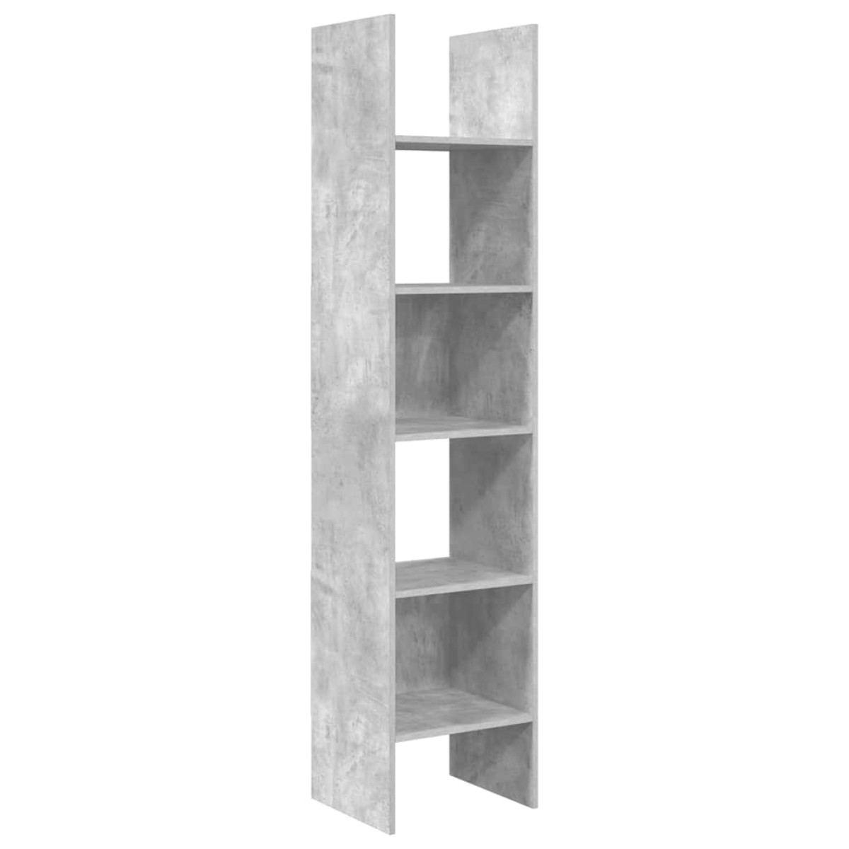 vidaXL Βιβλιοθήκη Γκρι Σκυροδέματος 40 x 35 x 180 εκ. από Μοριοσανίδα