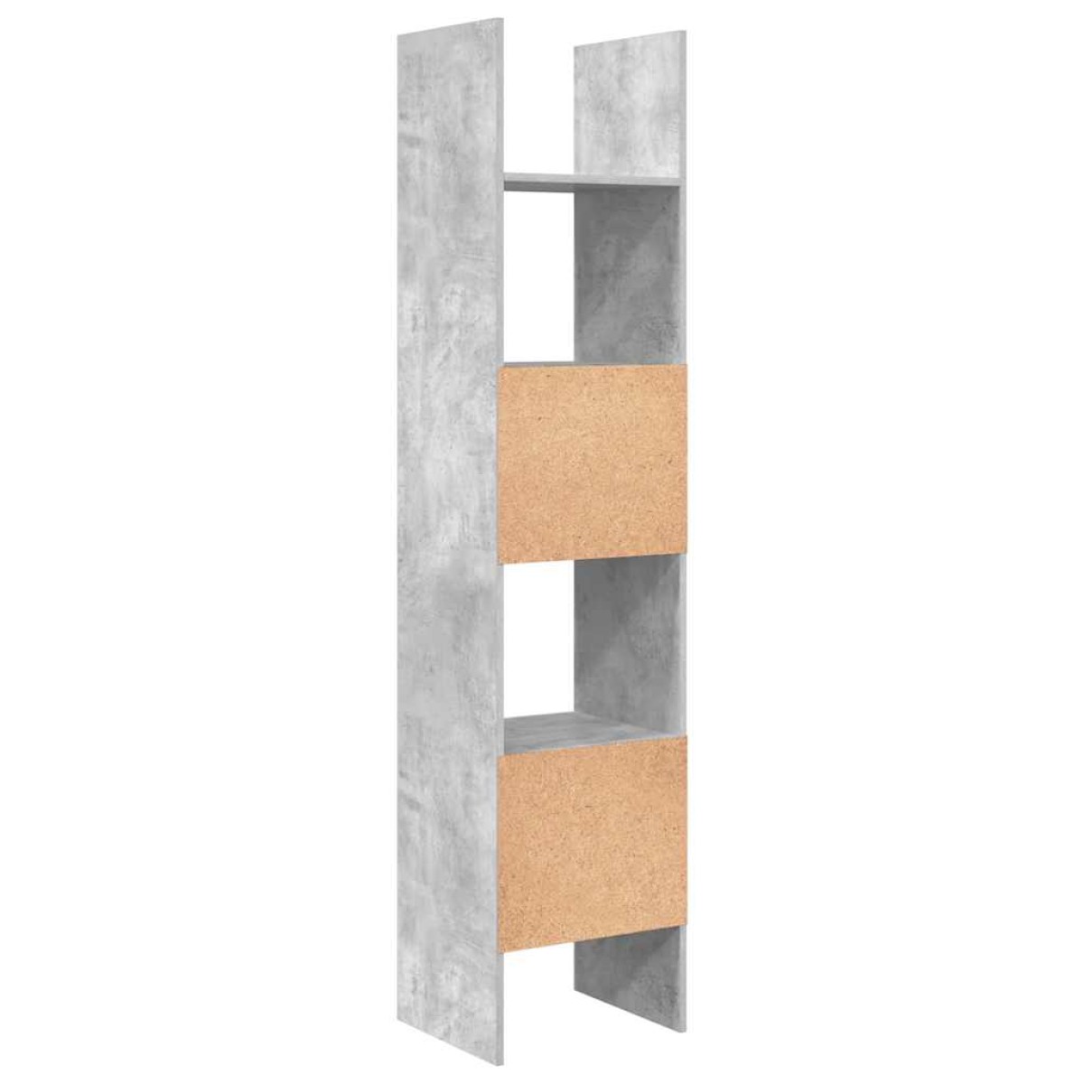 vidaXL Βιβλιοθήκη Γκρι Σκυροδέματος 40 x 35 x 180 εκ. από Μοριοσανίδα