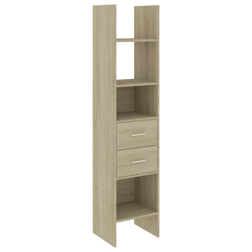 vidaXL Βιβλιοθήκη Χρώμα Sonoma Δρυς 40 x 35 x 180 εκ. από Επεξ. Ξύλο