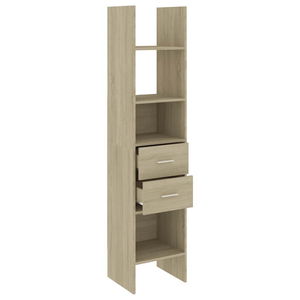 vidaXL Βιβλιοθήκη Χρώμα Sonoma Δρυς 40 x 35 x 180 εκ. από Μοριοσανίδα